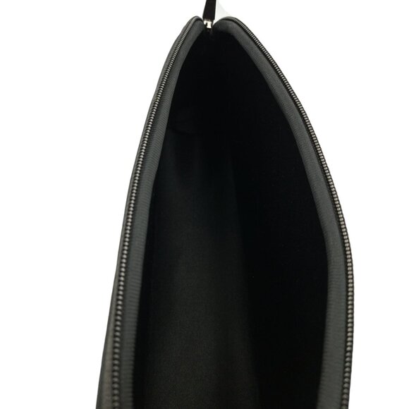 SKIMS Onyx Black Neoprene Medium Travel Cosmetic Pouch With Zipper Closure - Picture 7 of 13